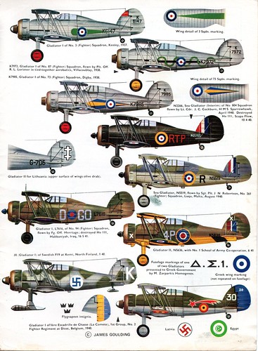 Gloster Gladiator Schemes